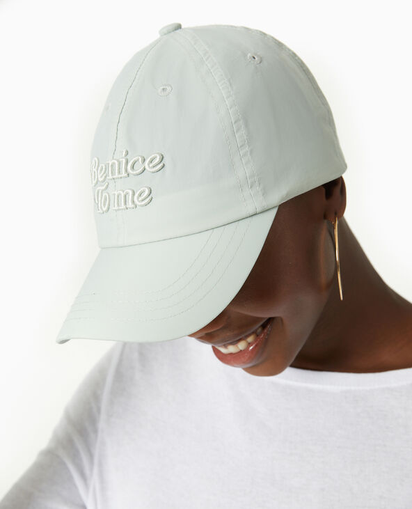 Casquette avec broderie relief gris clair - Pimkie