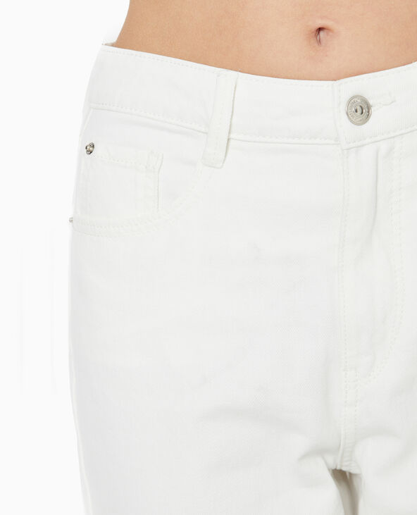 Jean mom taille haute blanc - Pimkie