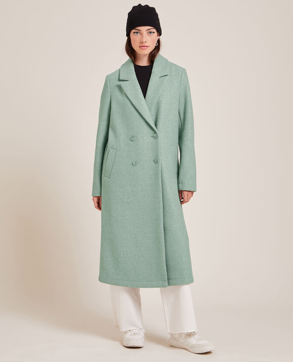 Manteau long effet drap de laine Pimkie