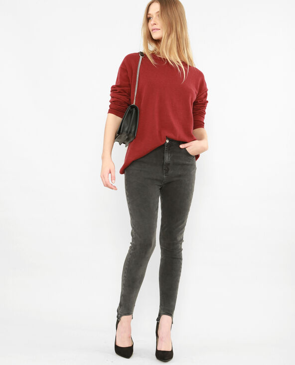 Pull long bordeaux - Pimkie