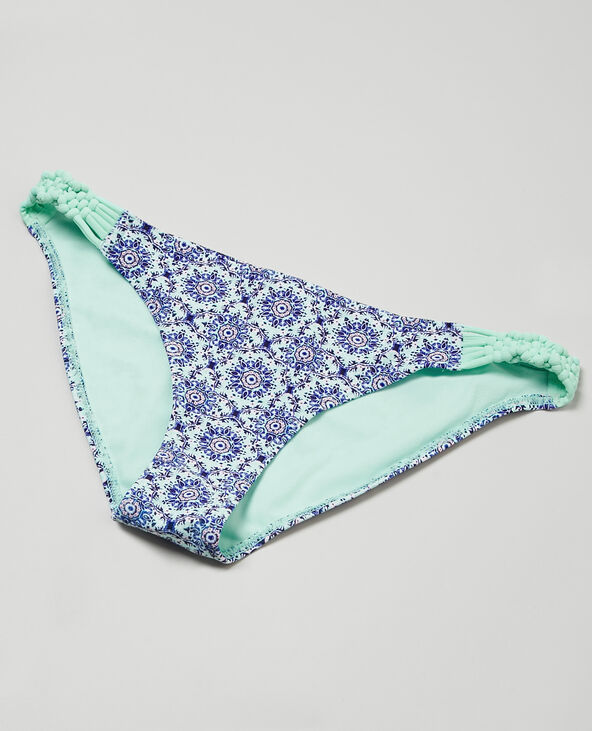 Bas de maillot de bain imprimé mosaïque blanc - Pimkie