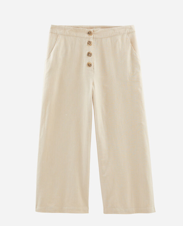 Pantalon cropped rose clair - Pimkie