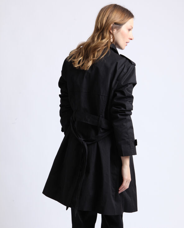 Trench à ceinture noir - Pimkie