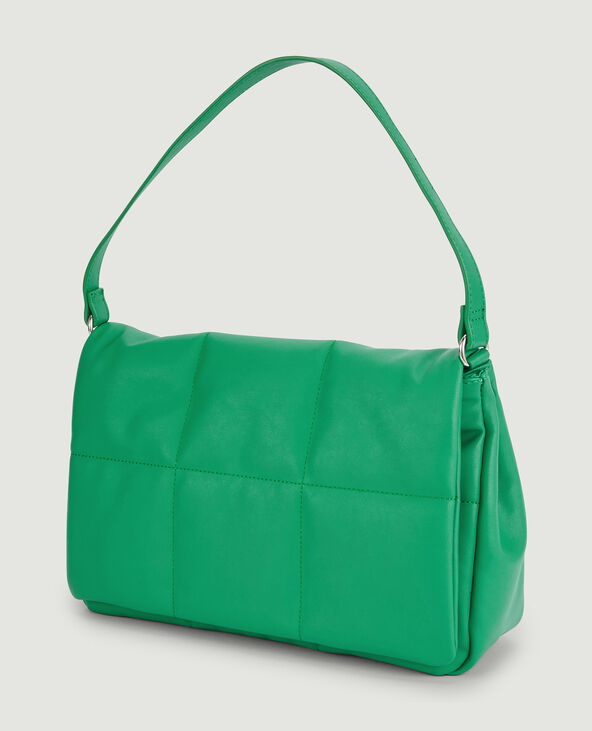 Grand sac matelassé vert - Pimkie