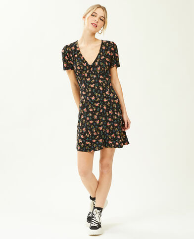 Robe courte avec boutons gris - Pimkie