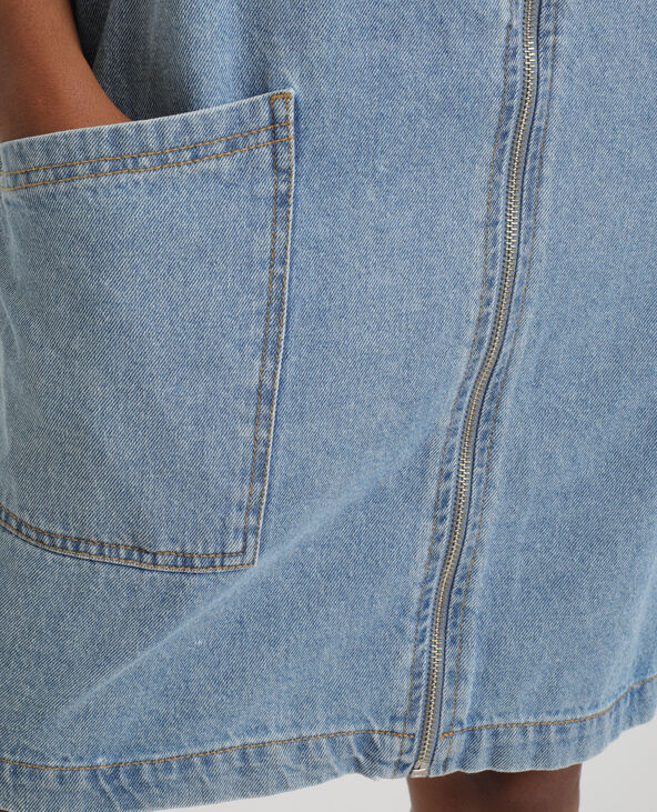 Robe chasuble en jean