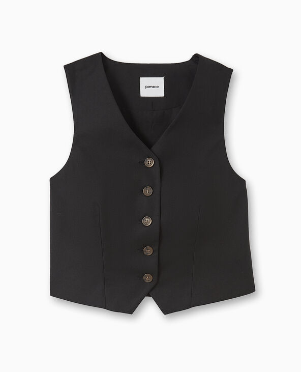 Gilet de barman noir - Pimkie