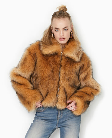 Veste a poils femme outlet