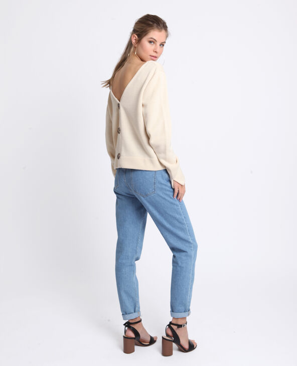Pull col V rose clair - Pimkie