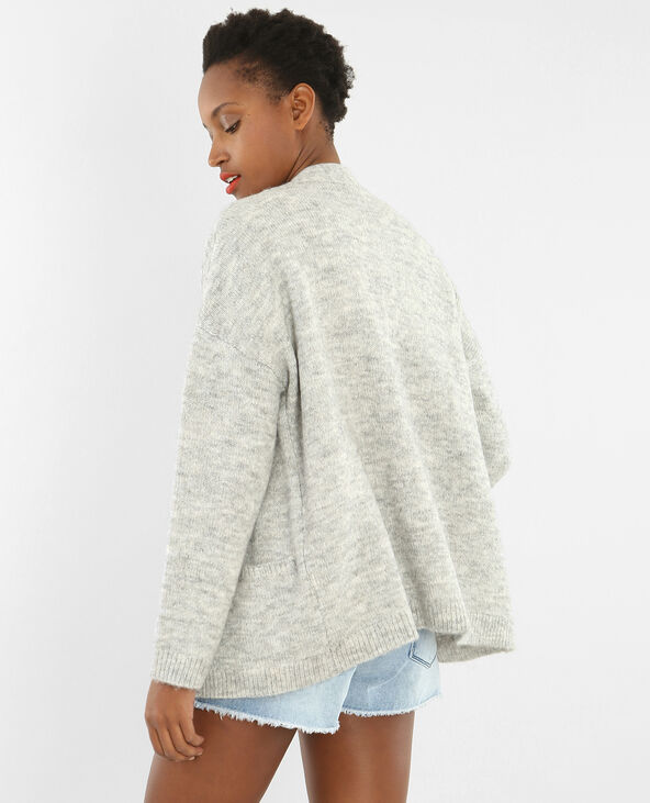 Cardigan gris chiné - Pimkie