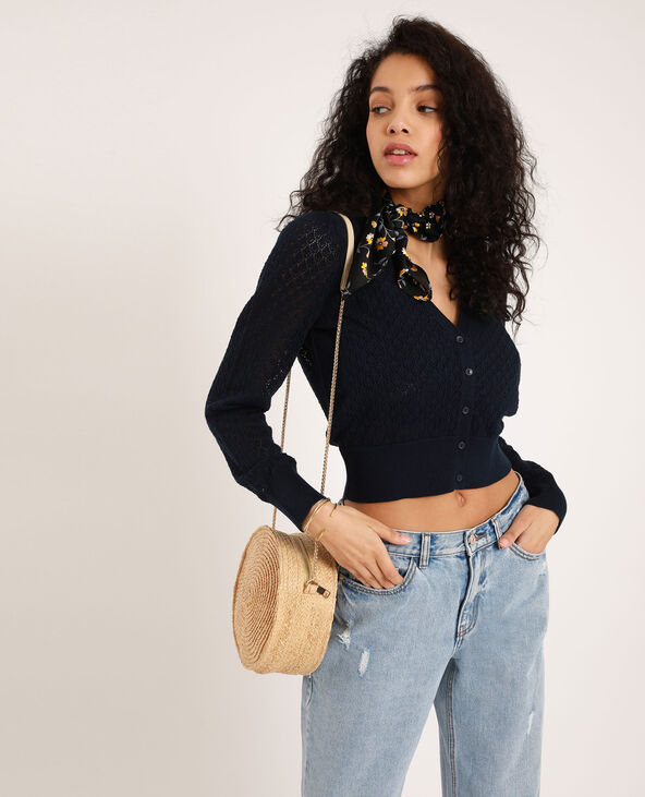 Gilet court bleu marine - Pimkie