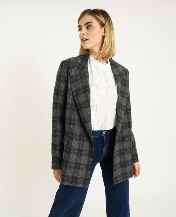 Veste blazer gris chiné - Pimkie