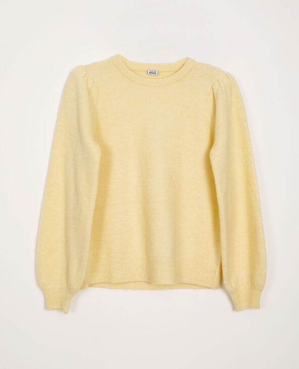 Pull manches bouffantes jaune - Pimkie