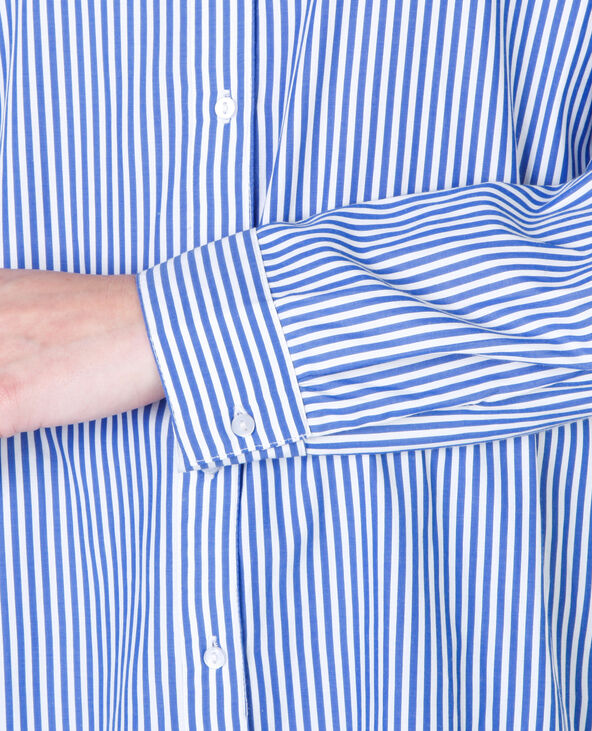 Chemise rayée avec broderie blanc - Pimkie