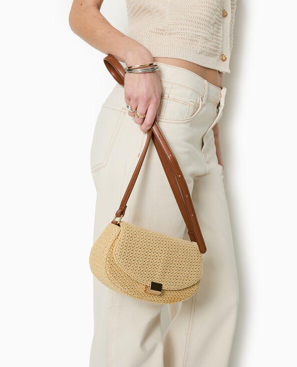 Sac boxy en raphia beige - Pimkie