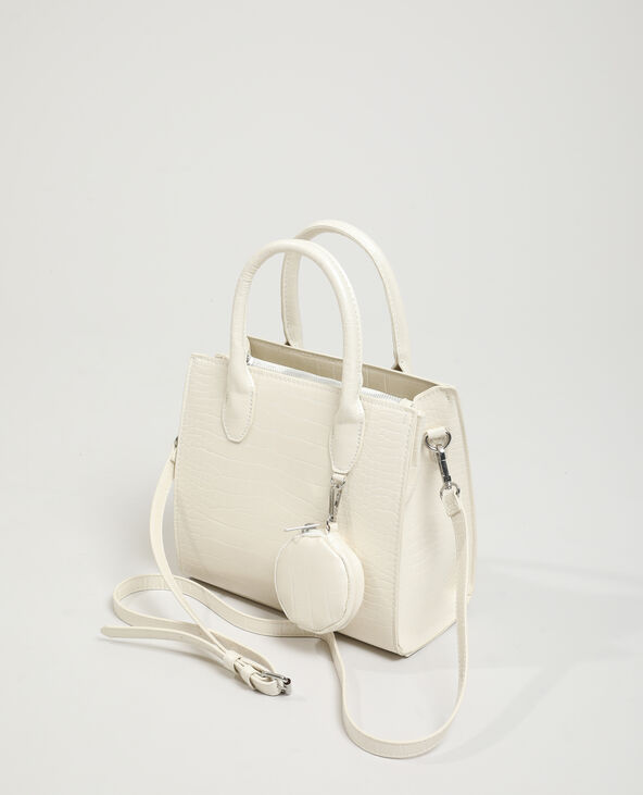 Sac à main croco rose clair - Pimkie