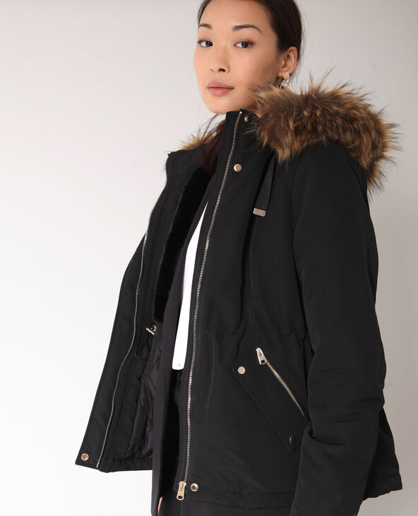 Parka à capuche noir - Pimkie
