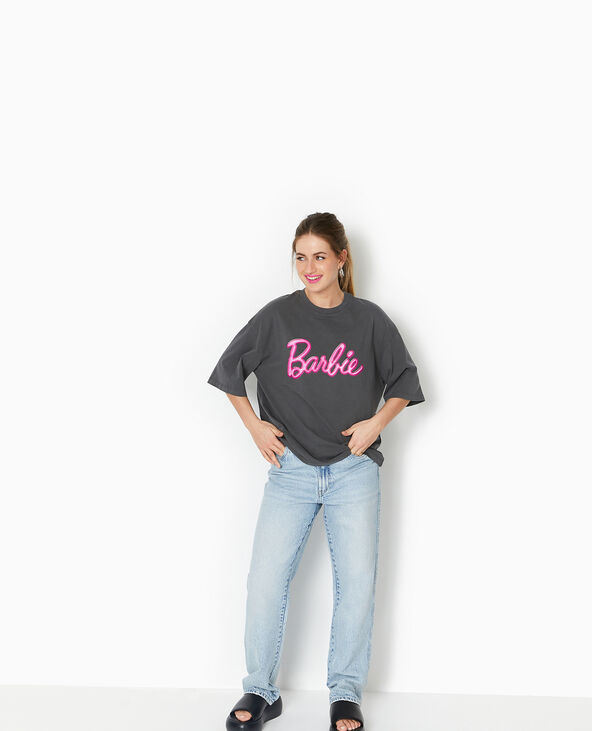 T-shirt oversize BARBIE gris foncé - Pimkie