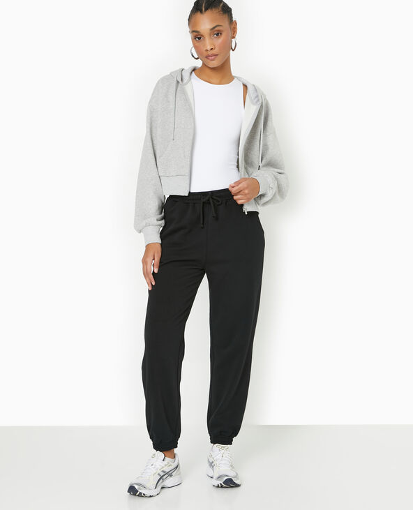Pantalon de jogging en molleton noir - Pimkie