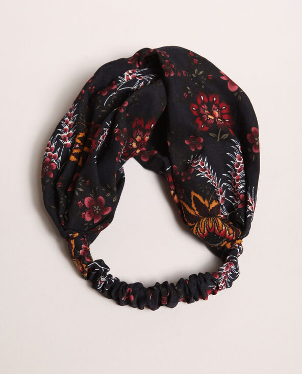 Headband fleuri bleu foncé - Pimkie