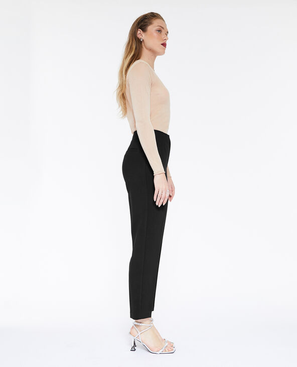 Pantalon cigarette taille haute noir - Pimkie