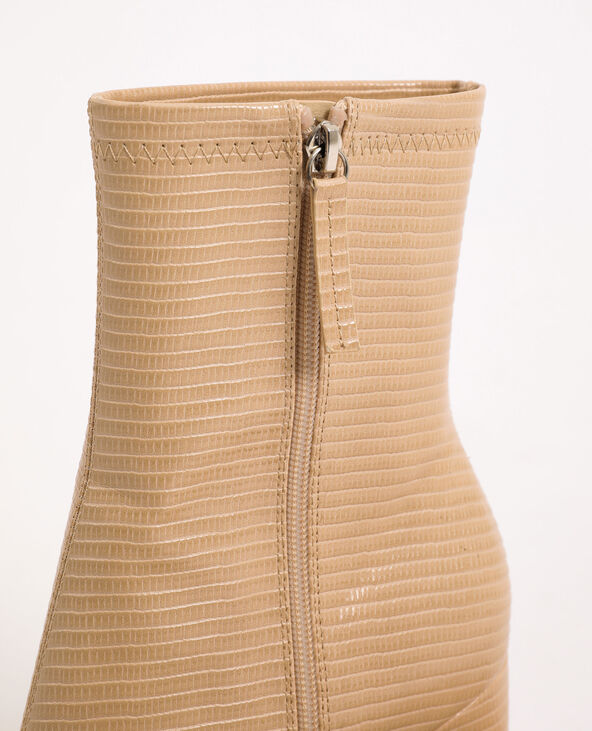 Bottines à talons hauts beige - Pimkie
