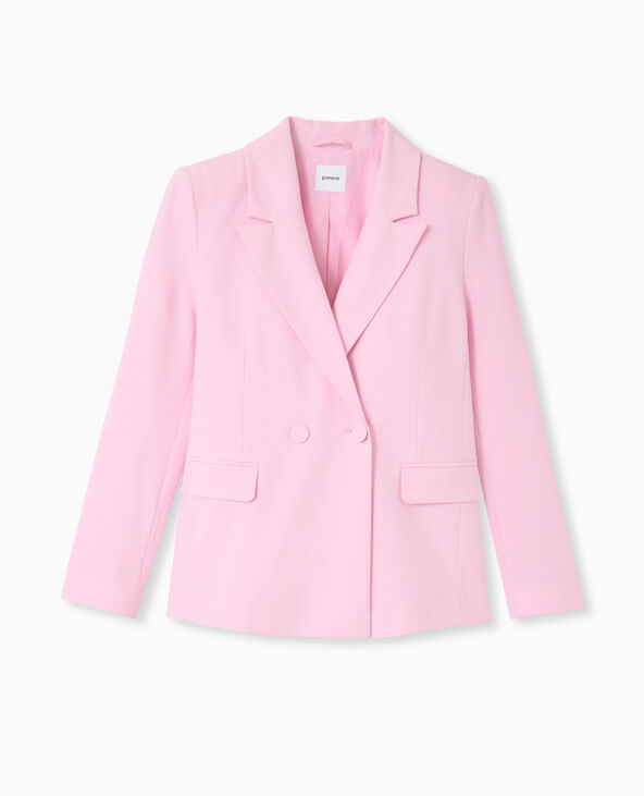 Veste tailleur avec double boutonnage rose - Pimkie