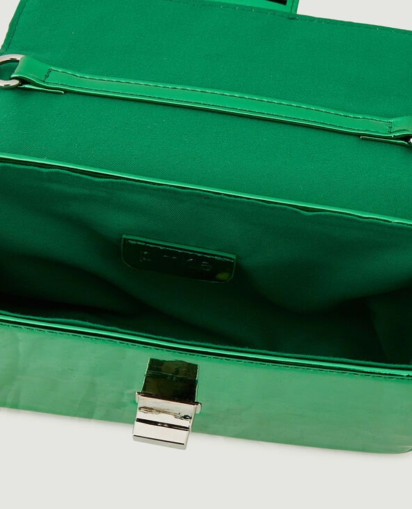 Petit sac boxy effet miroir vert clair - Pimkie