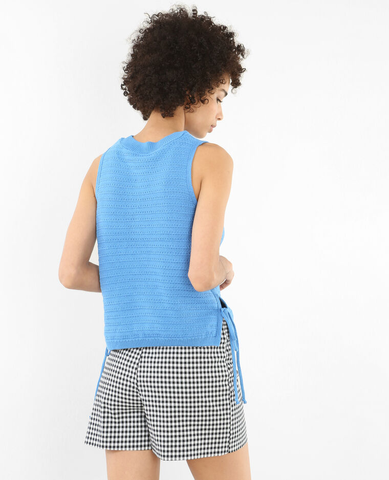 Top en tricot bleu - Pimkie