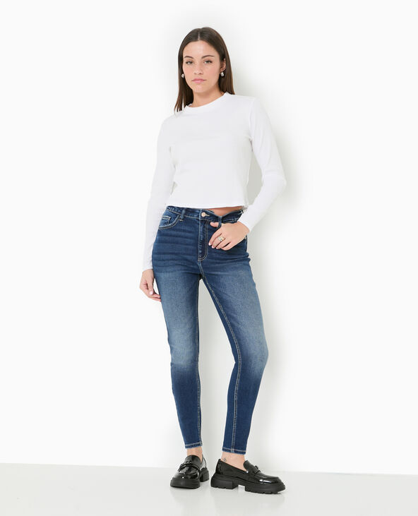 Jean skinny taille haute bleu marine - Pimkie