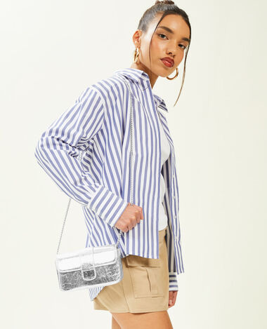 Petit sac irisé argenté - Pimkie