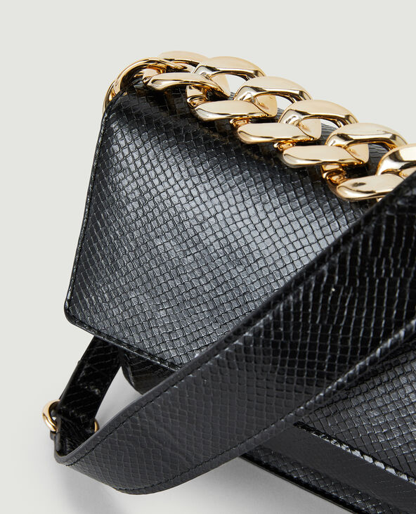 Sac boxy poignée chaînette noir - Pimkie
