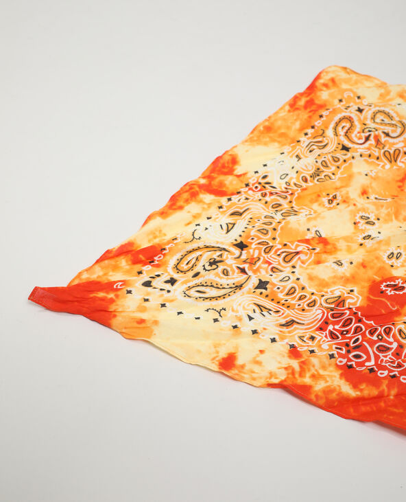 Foulard fantaisie orange - Pimkie