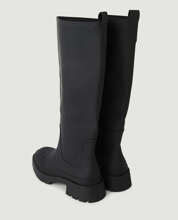 Bottes à semelle crantée noir - Pimkie