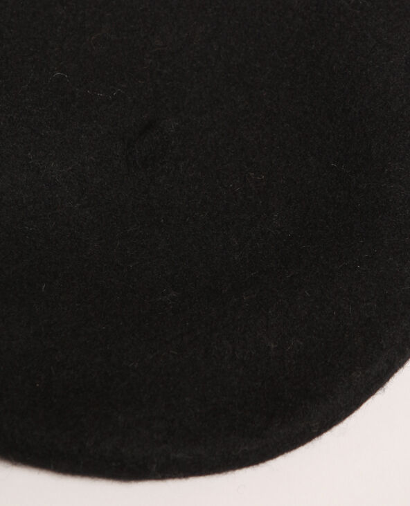 Beret en laine noir - Pimkie