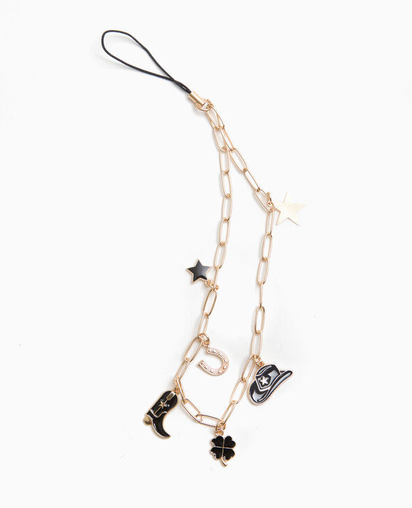 Dragonne de téléphone avec pendentifs doré - Pimkie