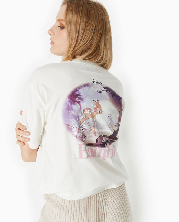 T-shirt oversize BAMBI blanc - Pimkie