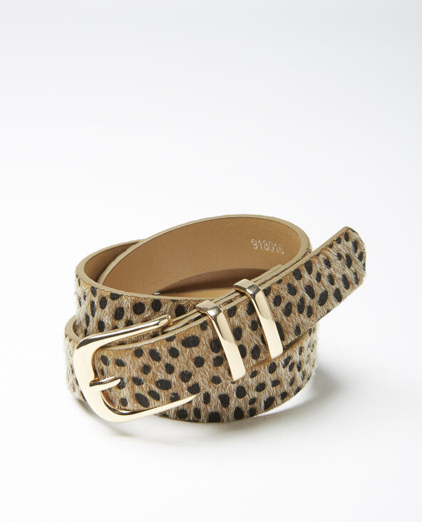 Ceinture peau de bête beige - Pimkie