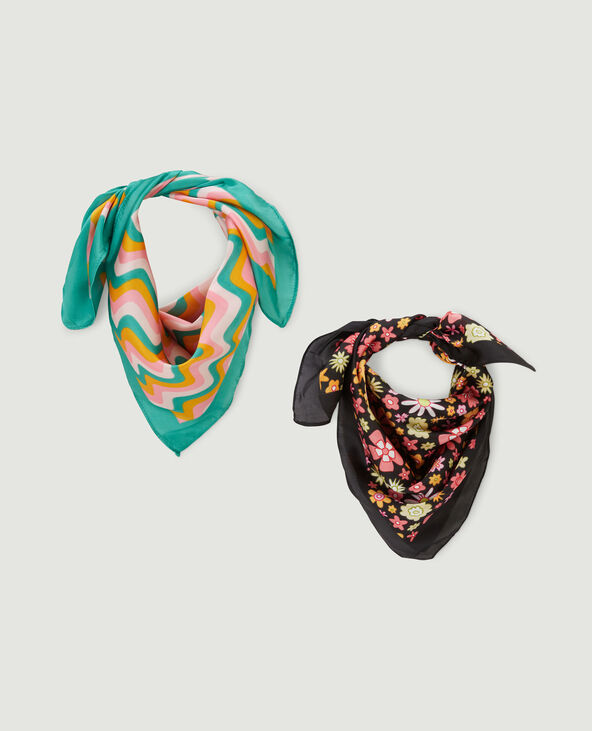 Lot de 2 foulards orange - Pimkie
