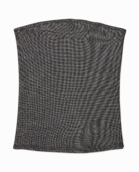 Bustier bandeau avec lurex noir - Pimkie