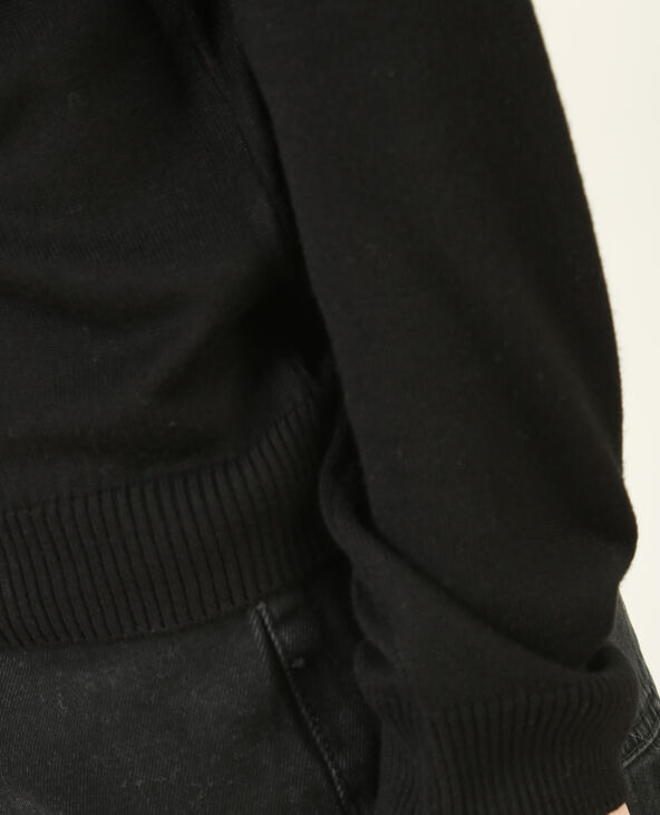 Pull fin col choker noir - Pimkie