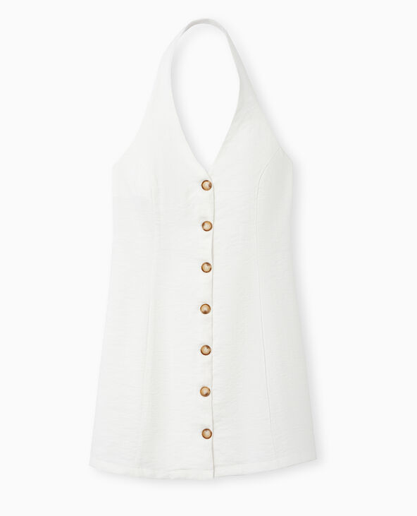 Robe dos-nu esprit gilet de barman blanc - Pimkie
