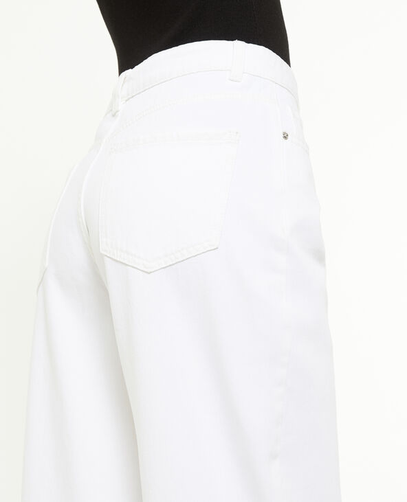 Jean wide taille haute blanc - Pimkie