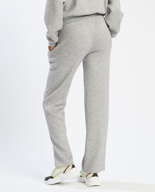 Pantalon de jogging large gris chiné - Pimkie