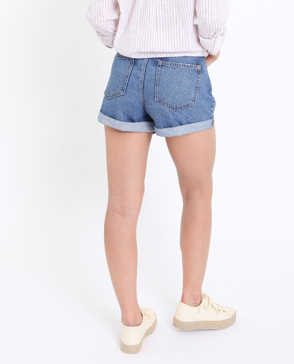 Short en jean high waist bleu - Pimkie