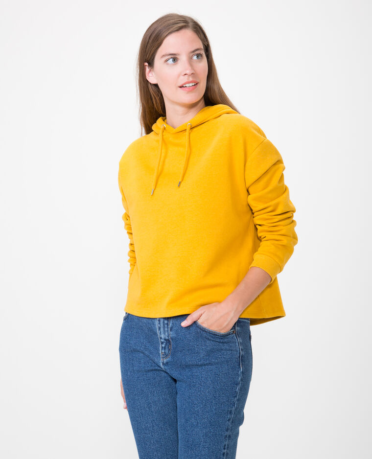 Sweat court jaune ocre - Pimkie