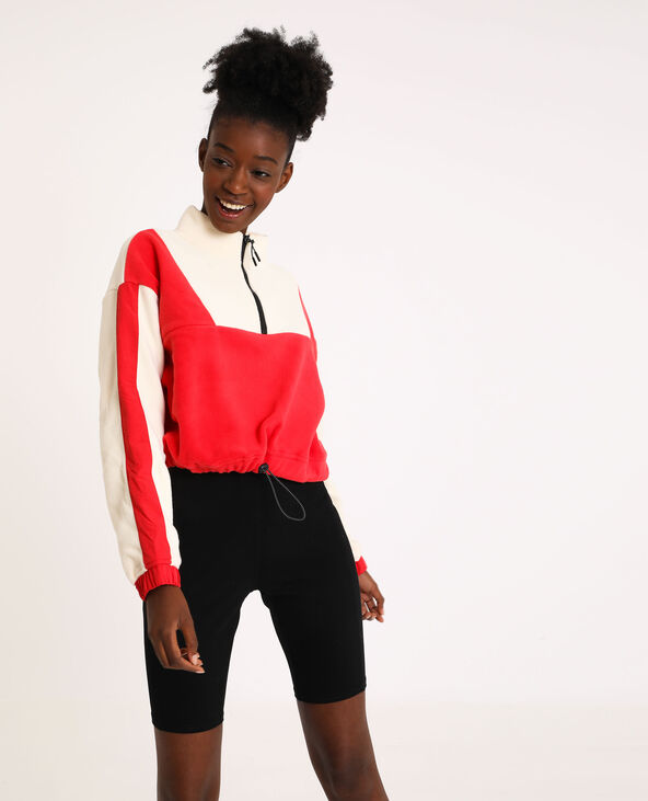 Sweat polaire rouge - Pimkie
