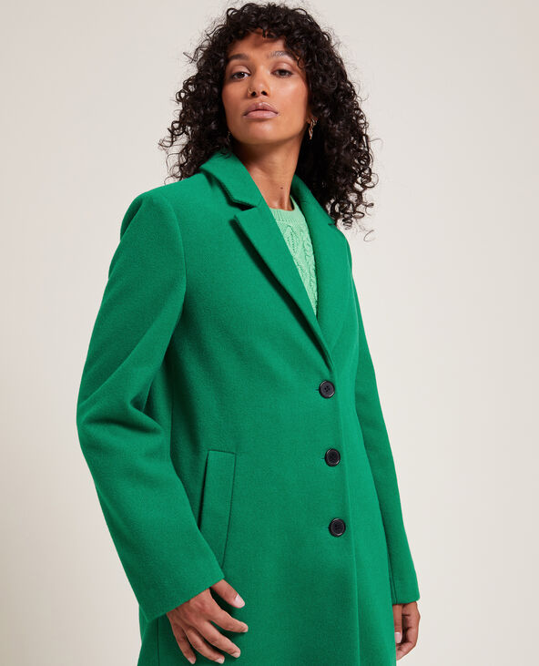 Manteau laine vert outlet