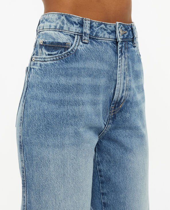 Jean droit taille haute bleu - Pimkie