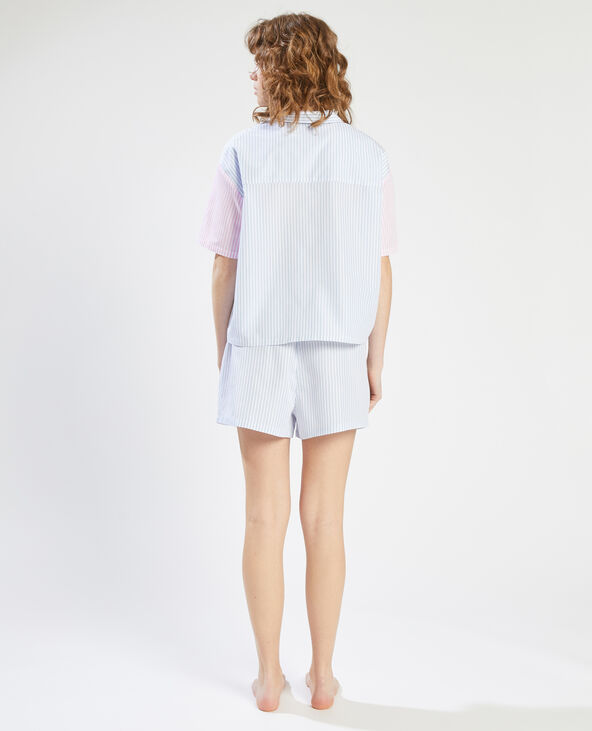 Chemise pyjama rayée bleu - Pimkie